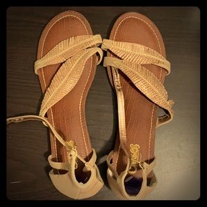 Gold sandals
